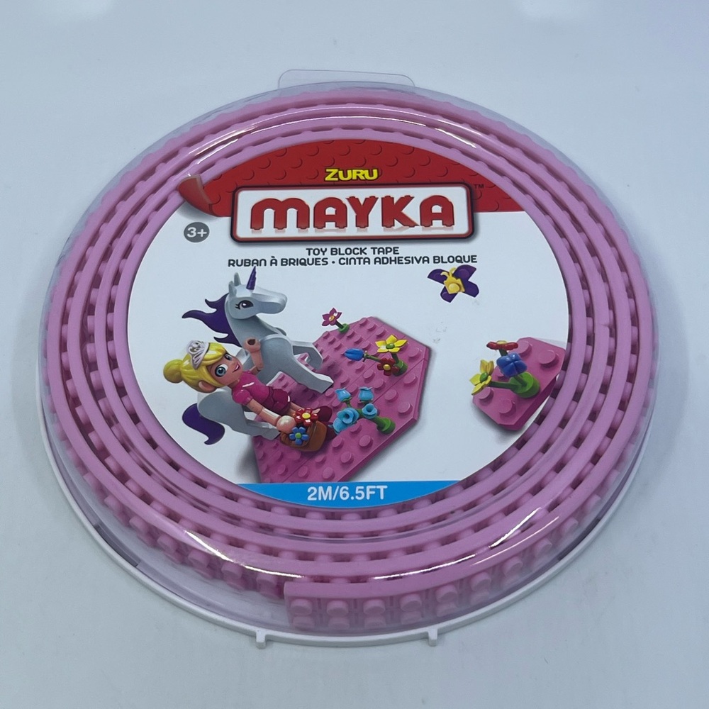 Mayka Toy Block Tape Pink by Zuru 6.5 Feet New Old Stock Sealed.